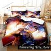 Anime Black Lagoon Bedding Set Duvet Cover Bed Set Quilt Cover Pillowcase Comforter king Queen Size Boys Adult Bedding Set029963
