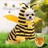 Cute Bee Shape Dog Cat Clothes Autumn Winter Velvet Cartoon Clothes Halloween Pet Costumes Puppy Dog Hoodies Christmas Clothes