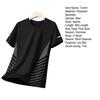 Summer Men Top Ice Silk Quick-drying Mesh Short Sleeves Plus Size O Neck Loose Contrast Color Thin Elastic Casual Pullover Daily Sport T-shirt