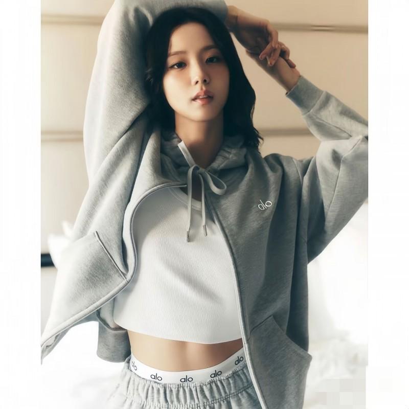 Womens Casual Hooded Zip Sweatshirt 100% Cotton Loose Fit Winter Everyday Wear