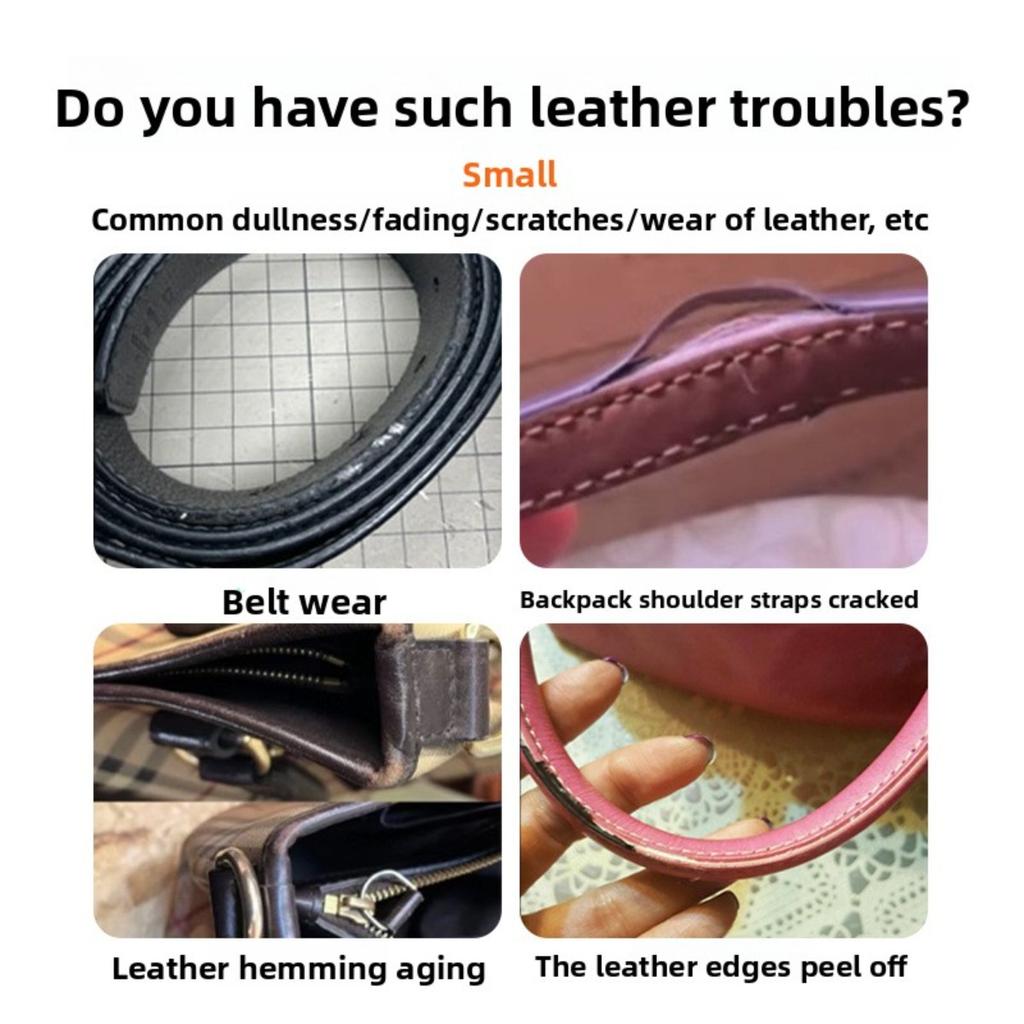 30g Leather Edge Oil - Repair Wear, Peel, and Color Loss - Suitable for Bags, Shoes, Jackets, Sofas, and All Leather Products