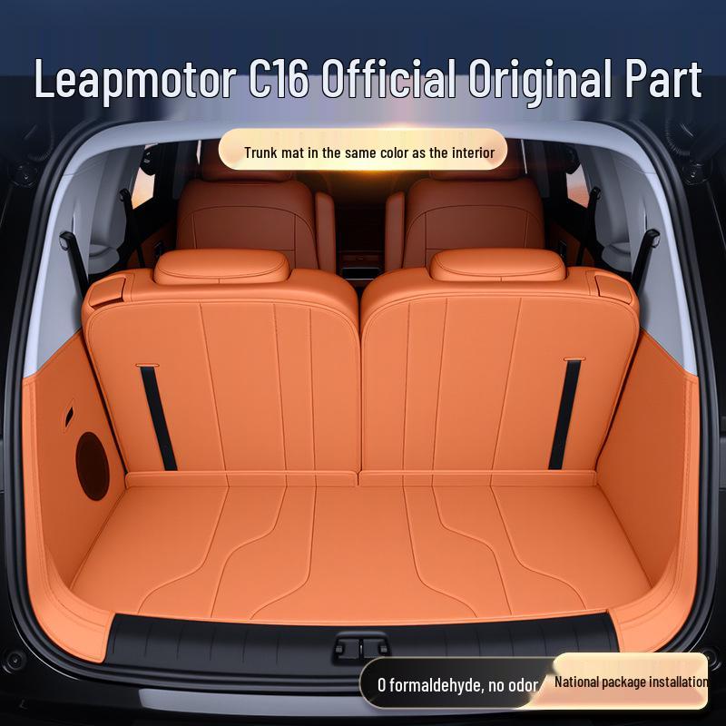 Коврик в багажник Leapmotor C16 Полное покрытие для пяти/шестиместного автомобиля Модель 2025 года - Аксессуары для модификации и декорирования автомобиля.