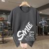 12XL Plus Size Men's Summer Plus T-shirt Short-sleeved Loose Fat Men's Printed Round Neck Short-sleeved