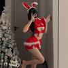 Sexy Lingerie Bunny Christmas Outfit Cute Plush Mood Clothes Sexy Slim Velvet Bare Chest Uniform Free
