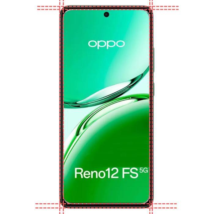 Закаленное стекло для Oppo Reno 12 FS 5G [Упаковка 2 шт.] Защитная пленка для экрана Phonillico®