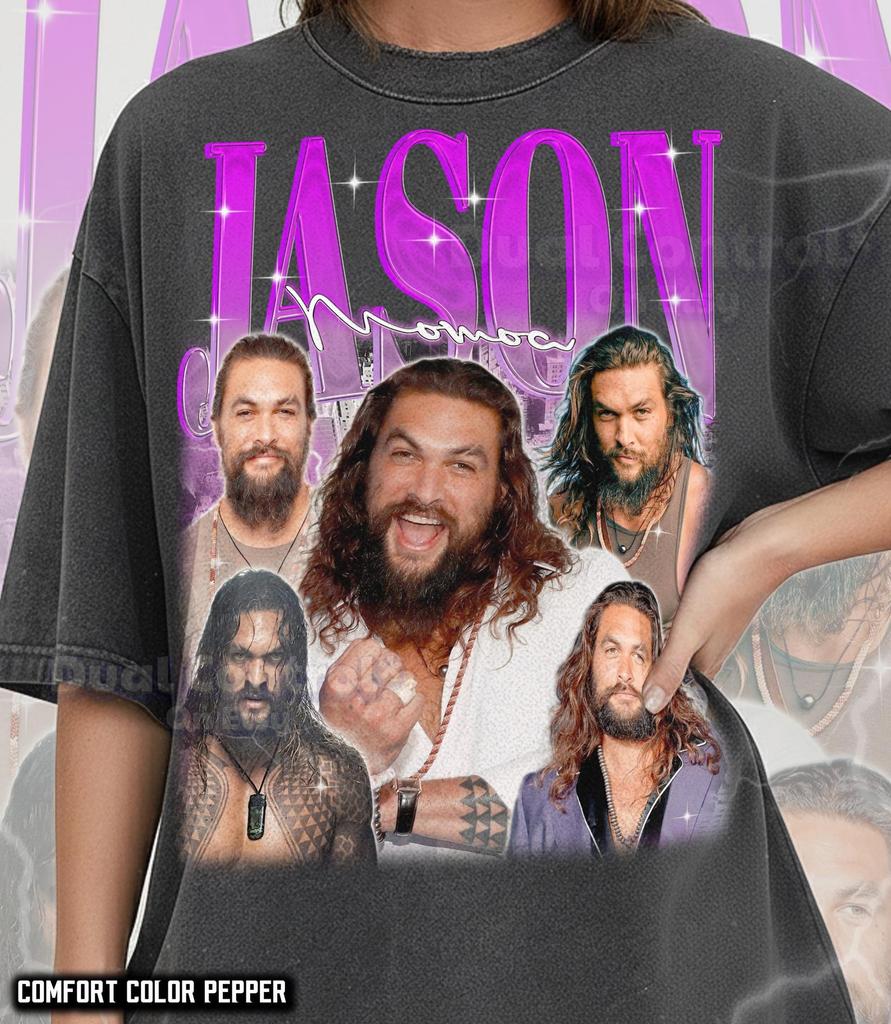 Jason Momoa 90s Vintage Retro Bootleg Jason Momoa Shirt, Action Star Graphic Tee, Hollywood Hero Fan Apparel #ari