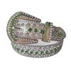Women's Rhinestone Crystal Waist Belt for Jeans or Dress, European and American Style with Inlaid Rivets