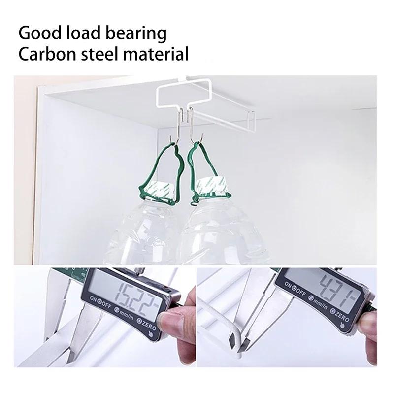 Hanging Rack Kitchen Holder Hanging Toilet Roll Paper Holder Towel Rack Kitchen Bathroom Cabinet Door Hook Holder Bar Organizer