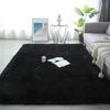 Nordic Style Furry Mat Modern Bedroom Carpet Living Room Decoration Carpet Large Size Black Gray Powder Blue Non Slip Carpey FEF