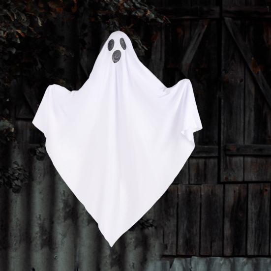 Хэллоуин Подвесной Призрак Жуткий Светодиодный Светящийся Батарейный Летающий Призрак Украшение На Открытом Воздухе Для Дома С Привидениями Реквизит Для Вечеринки