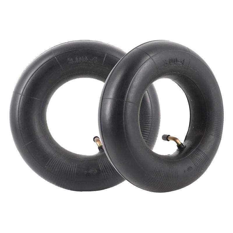 N68R--Набор из 2 камер с клапаном TR87 для тачки, тележки для мешков, ручной тележки 3.00-4, 10X3, 260X85 Черный Прочный Простота в использовании