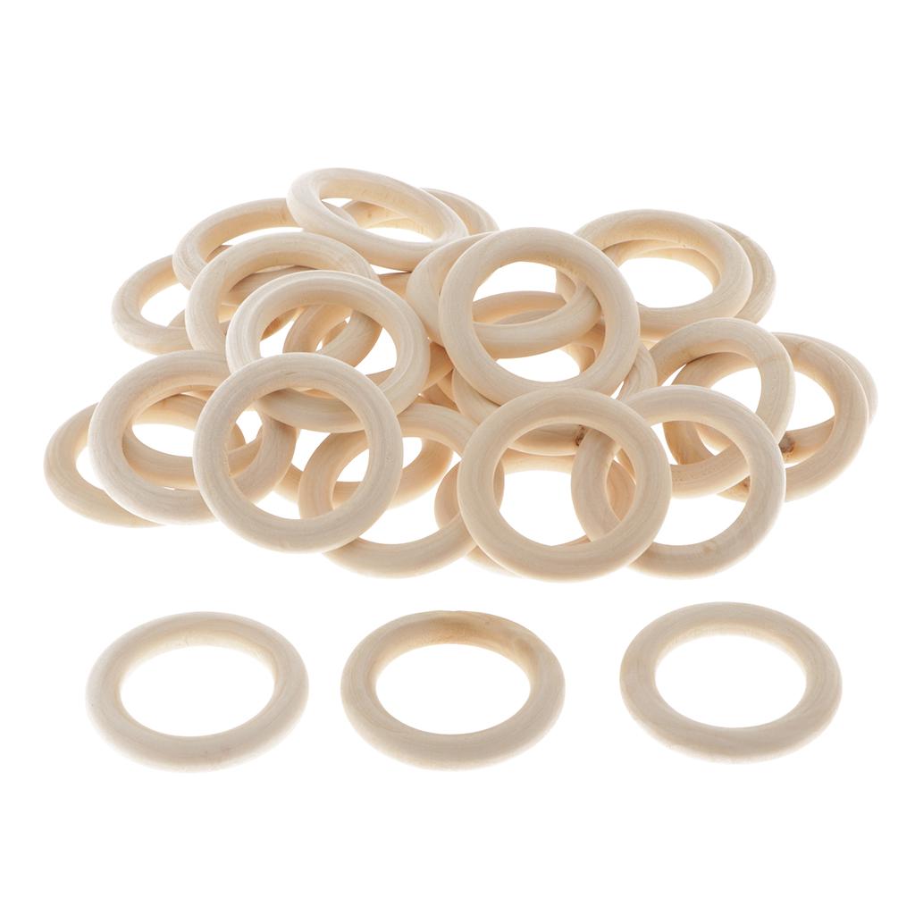40/20шт Деревянное кольцо для изготовления ювелирных изделий своими руками для изготовления декора 40мм 40шт