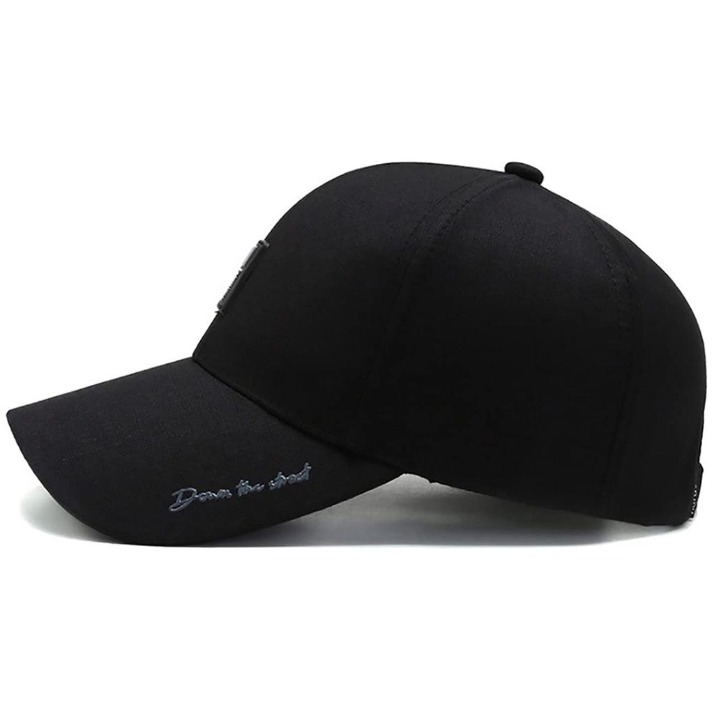 BUZZxSELECTION Стильный логотип для спорта и мужская кепка CAP124, для бега, (03 Черный)