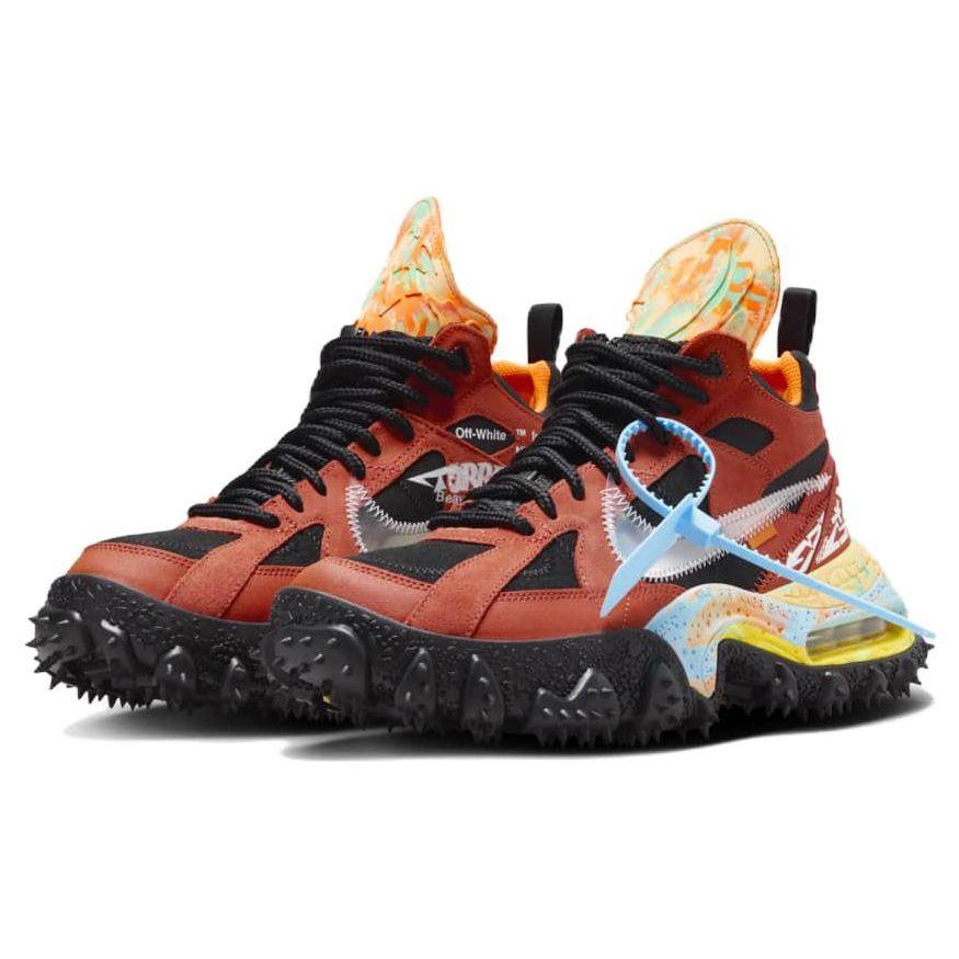 Off-White x Nike Air Terra Forma Mantra Orange Унисекс Кроссовки Черные Прозрачные DQ1615-800