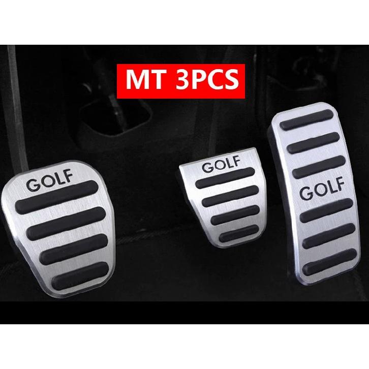 Ножная педаль автомобиля из алюминиевого сплава, педаль акселератора газа, педаль тормоза, крышка педали сцепления MT/AT для Volkswagen VW Golf 7 Mk7, аксессуары