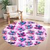 Stitch Round Office Rug Design for Decorate room Entryway Living Rooms Outdoor Antislip Round Carpet Anime Office Decor
