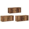 Wall Mounted TV Cabinet Set 3 pcs Reclaimed Wood Look 100 x 34.5 x 40 cm