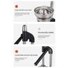 Manual Citrus Juicer Heavy Duty Stainless Steel Lemon Lime Press for Kitchen Bar Efficient Pulp-Free Juice Extractor