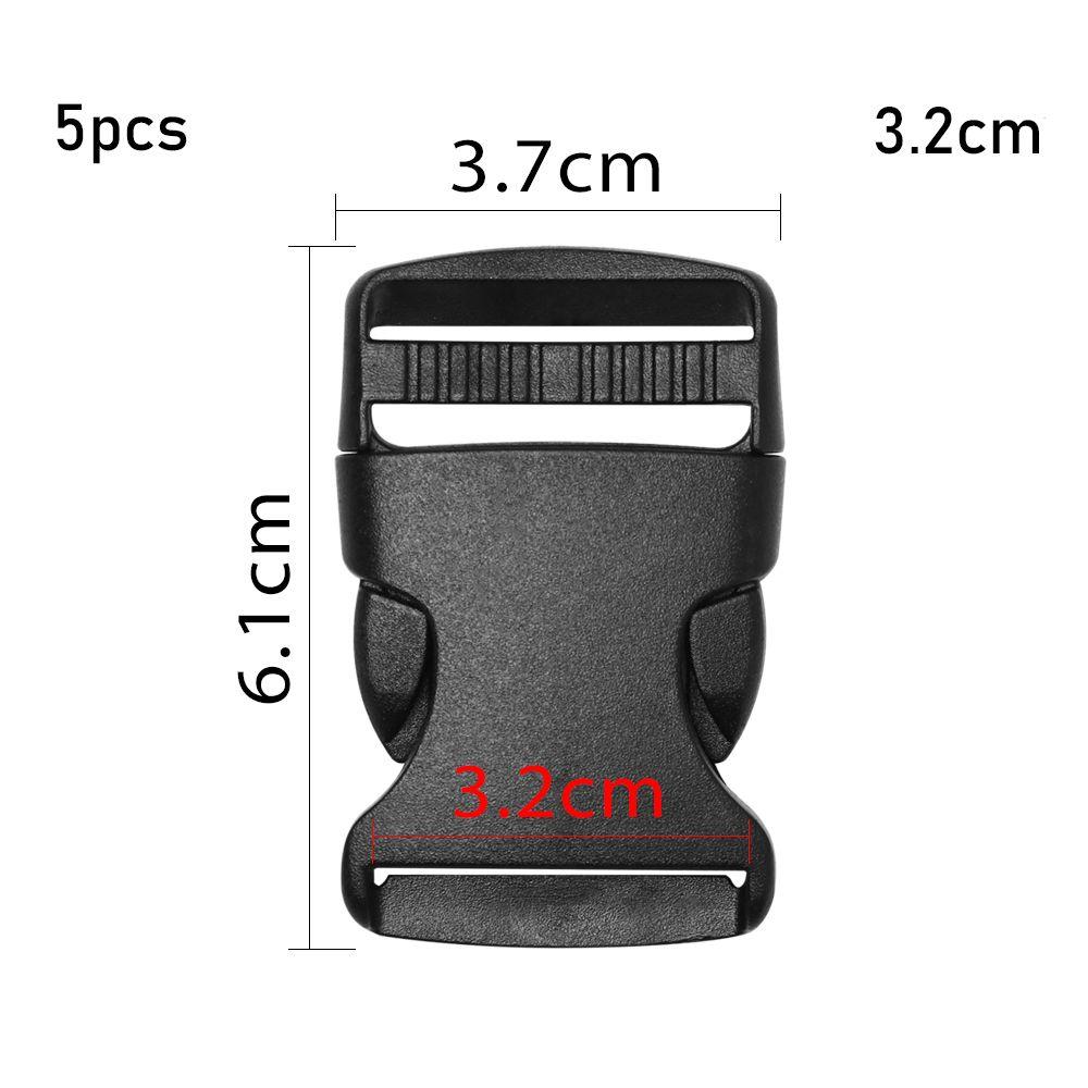 Пластиковая черная тесьма для ремня рюкзака, детали для браслета из паракорда, изогнутая пряжка, боковые пряжки
