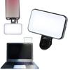 Portable LED Selfie Fill Light Rechargeable 3 Modes Adjustable Brightness Clip On For Phone, Laptop, Tablet Meeting, Make Up