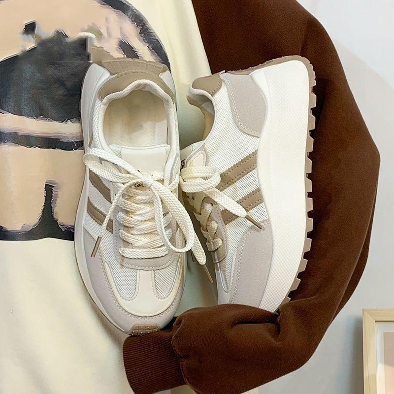 Women's Shoes 2025 New Fashion Versatile Board Shoes Platform Heightening Simple Forrest Gump Shoes Internet Celebrity Explosion Casual Sports Shoes