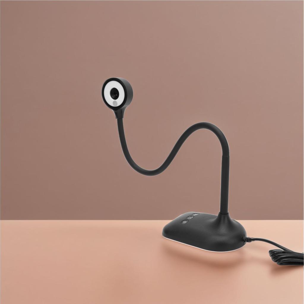 2K 5MP Autofocus USB Webcam/Dock Camera with LED Light, Foldable, and Flip Function for Teachers, Compatible with Mac OS, Windows, and Chromebooks