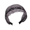 Flowers Lace Mesh Hair Band Wide Side Women Lace Hairbands Cute Hair Hoop  Hair Accessories