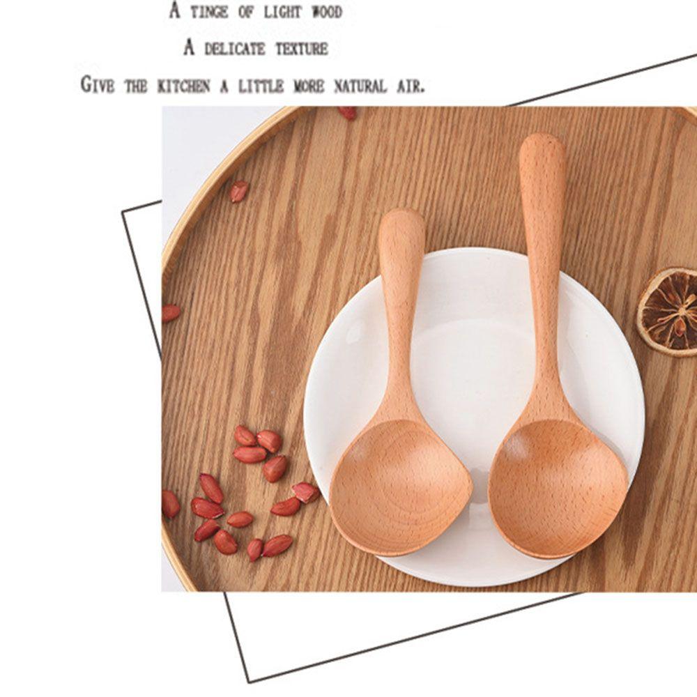 Mixing Scoop Kitchen Supplies Utensils Large Soup Ladle Serving Spoon Tableware Wooden Spoon