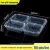 Ronghe Disposable PP 4-Compartment Meal Prep Containers