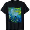 Black Cat Monets Waterlily Painting Art Cat Lover T-Shirt