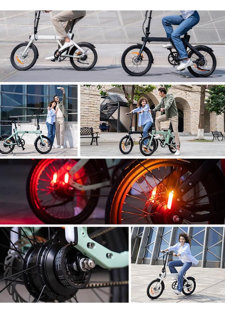 ENGWE P20 Folding E-Bike - 250W Motor, 100km Range, Hydraulic Brakes & Torque Assist