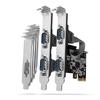 Adaptateur PCIe - AXAGON - PCEA-PSN - 4 Ports Série - ASIX AX99100 - 8595247905413