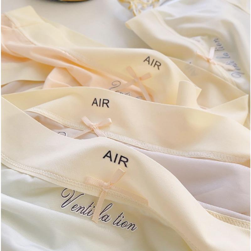 Женские трусы из ледяного шелка, дышащие, прохладные, бесследные, антибликовые, быстросохнущие, удобные, треугольные, нижнее белье для девочек, трусики