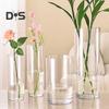 Clear Cylinder Flower Vase Wedding Party Dining Table Centerpiece Hydroponic Flower Holder Transparent Plants Container Decoration