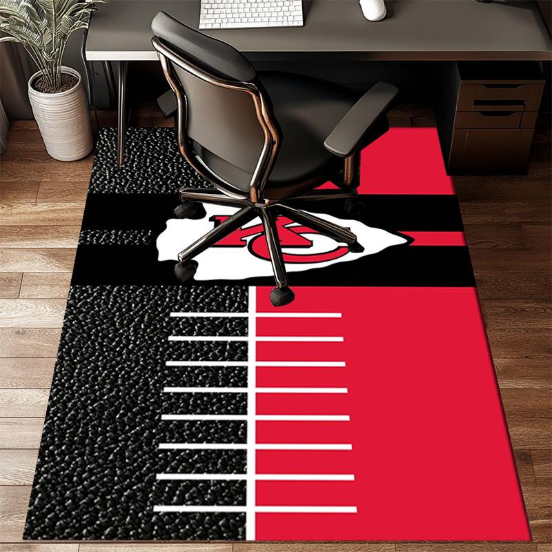 Kansas City Chiefs Logo Rug Game Carpet, Floor Mat for Bedroom Living Room Entryway Rug, Home Decor Idea Gift for Christmas birthday