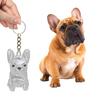 Dog Hair Collector Charm Keychain Transparent Pet Fur Keepsake Capsule Rabbit Memorial Pet Hair Collection Bottle Charm with Keyring Gift