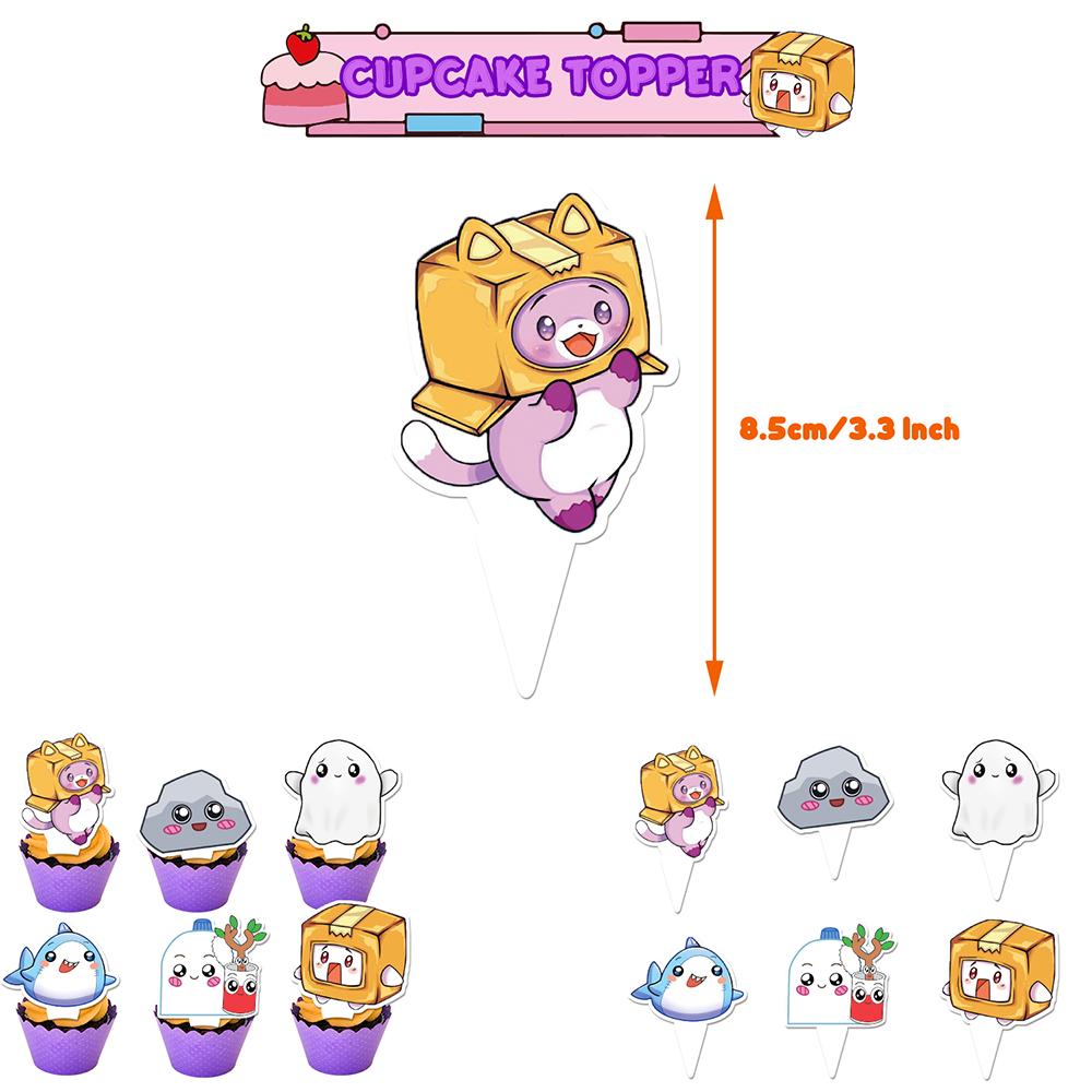 L-a-n-k-y-b-o-x Birthday Decorations Includes Banner, Balloons, Cake Toppers