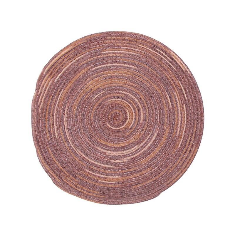 Round Braided Placemat Anti Scald Elegant Beautiful Home Decoration