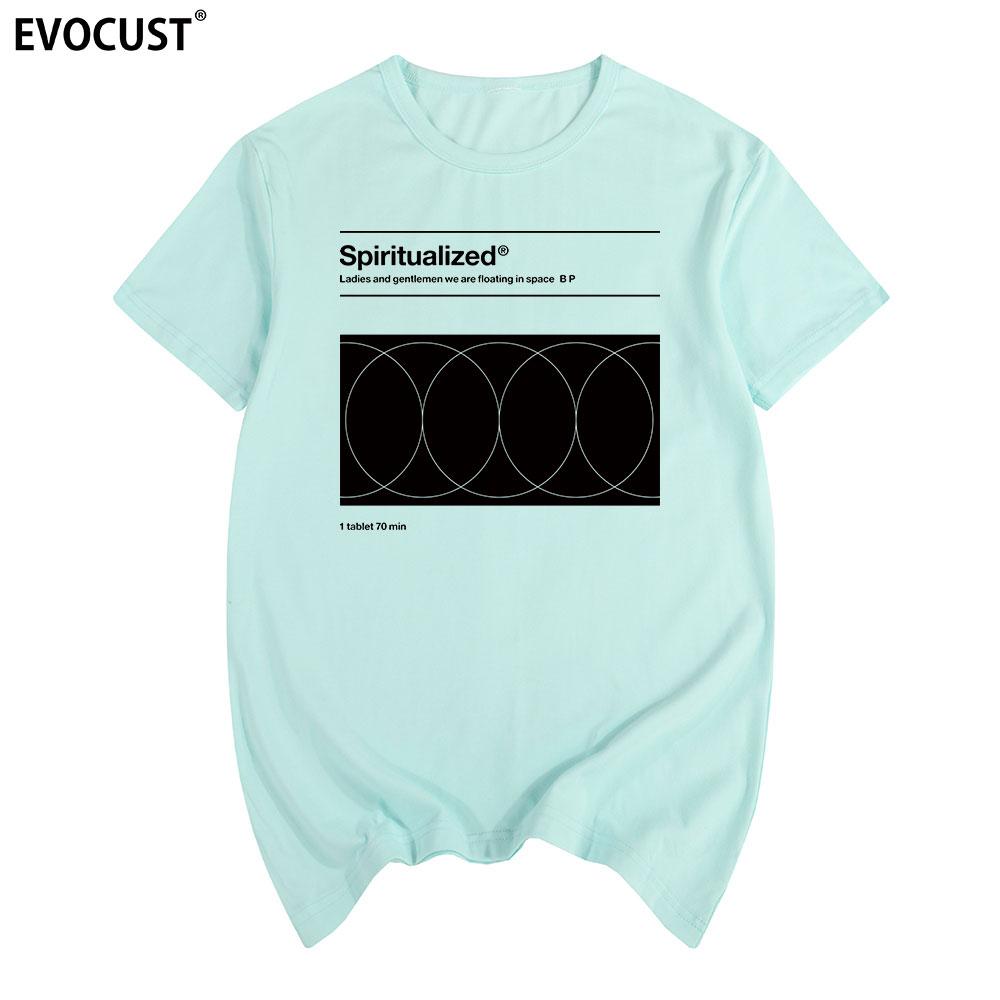 Spiritualized Винтажная футболка 90-х Spiritualized Spacemen Рок-группа Хлопок Мужская футболка Новая ФУТБОЛКА Футболка Женская унисекс Мода