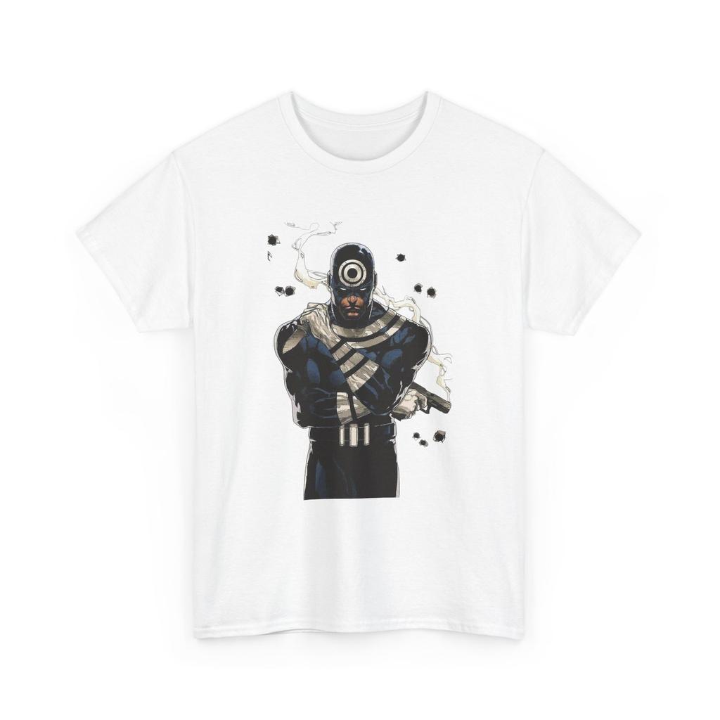 Unisex Bullseye Tee | Classic Heavy Cotton T-Shirt | Marvel Supervillain Tee
