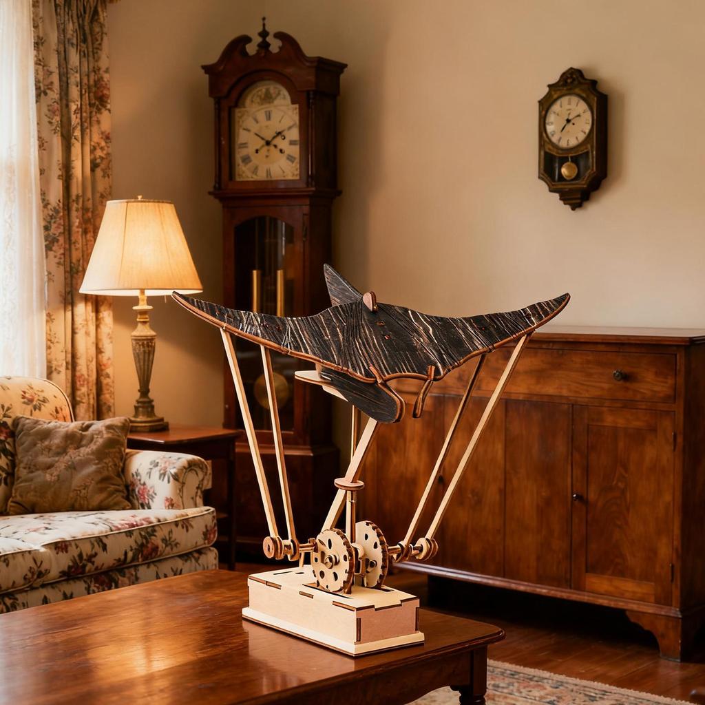 Фигурки животных Ручной работы Скат Плавающие Фигурки Движения Реалистичные Скульптуры для Крыльца Внутренней Полки Офиса Праздника Дня рождения