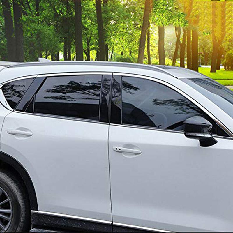 6 шт. Накладки на стойки окон дверей для Hyundai Kona/Kauai/Encino 2018-2023/i20 2021 2022 2023, Глянцевые черные наклейки