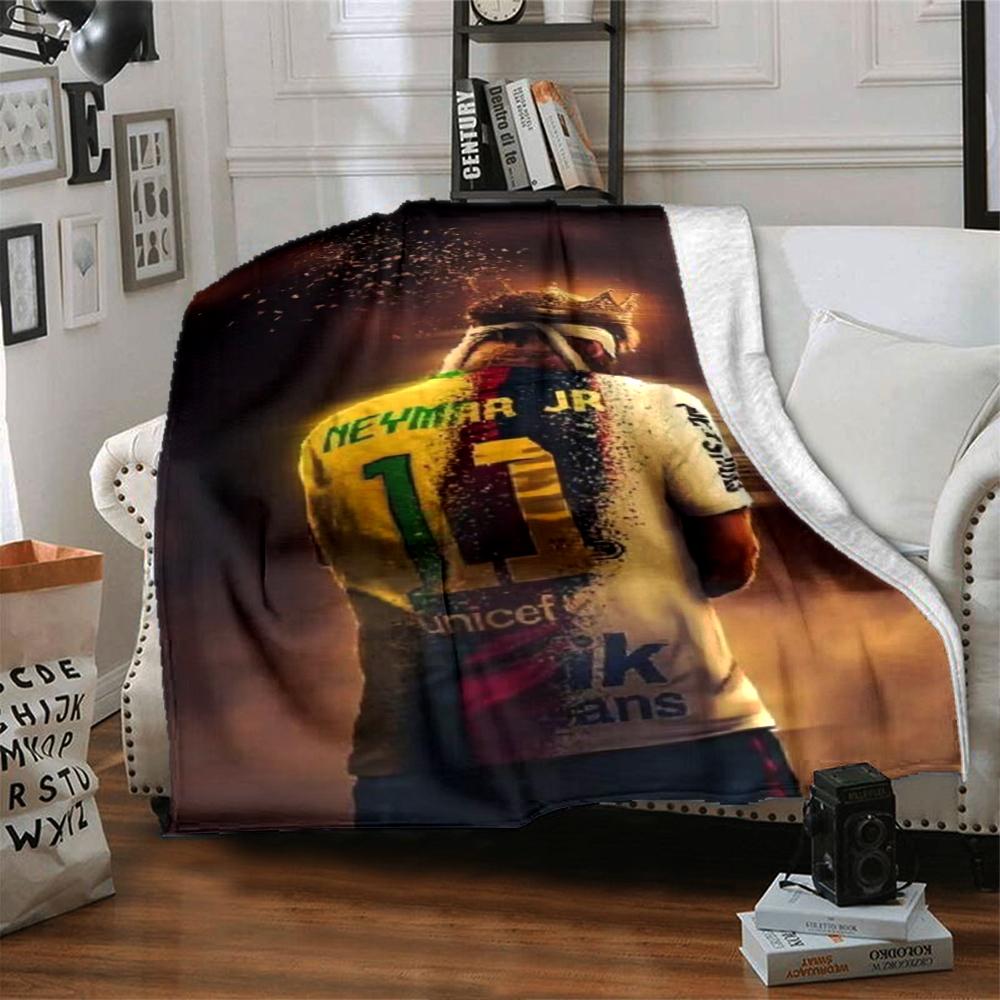 Prince Soccer printed flannel breathable and warm blanket, a stylish home gift, suitable for home, office and bedspread use. 15a166