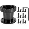 Steering Wheel Spacer Hub 3inch, Car Steering Wheel Hub Adapter Extension Spacer Kit Universal 6 Holes Steering Wheel Spacer for Most Cars Karts