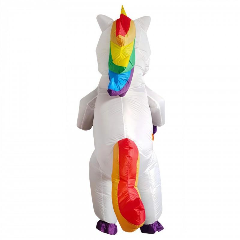 Inflatable Unicorn Costume Halloween Party Performance - Cartoon Cute Air-Filled Outfit One Size Fits Most