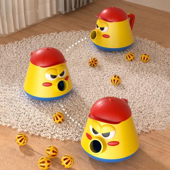 Kids Vacuum Cleaner Toy Set with Push Walker Bell Ball Spade 360 Degrees Rotating Tackle Throwing Game Skill Development