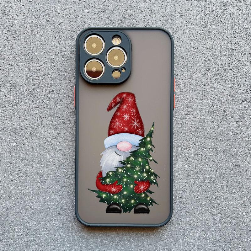 Чехол для телефона «Счастливого Рождества, Ёлка, Санта-Клаус» для iphone 15 14 13 12 11 Pro Max Mini XS XR X 8 Plus, пейзаж, ударопрочные задние крышки