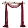 Wedding Arch Draping Fabric Wedding Arch Drapes Sheer Backdrop Curtain for Wedding Ceremony Party