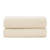 Drap Housse "Prestige" 100% Satin de coton Peigné 120 fils /cm² Coton Pur - Prestige Crème - 200 x 200 cm bonnet de 30 cm
