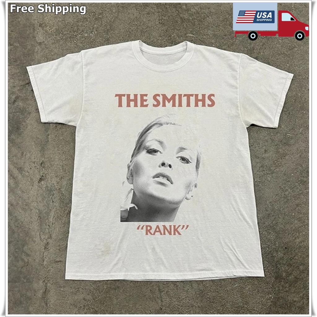 The Smiths 'RANK' Album T-shirt, Unisex White T-shirt, Size S-
